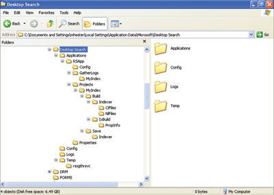 Figure 6 Desktop Search Directory