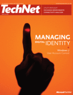 Cover for TechNet Magazine Juillet 2009