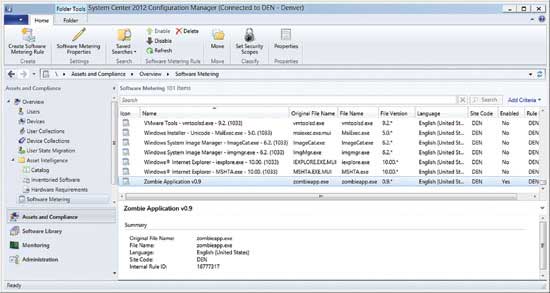 Set the software metering rules to meet your needs.