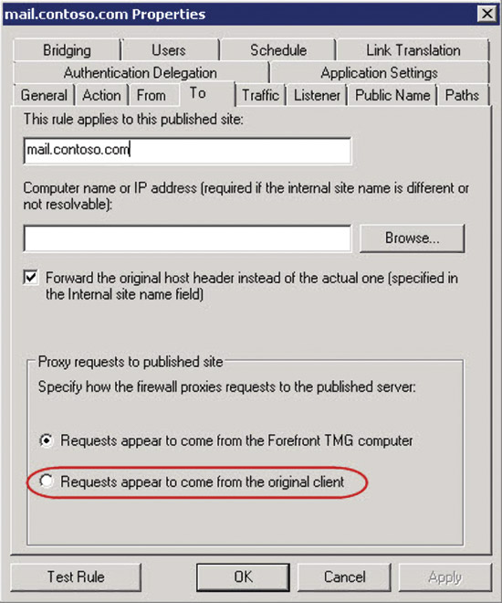  Figure 2 TMG Proxy Request Behavior