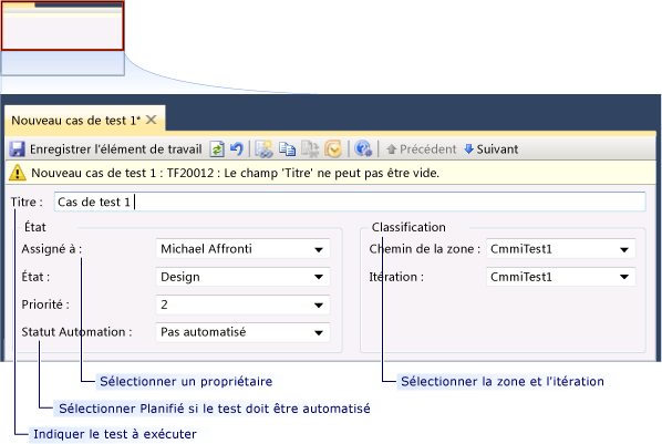 Haut du formulaire Cas de test, CMMI