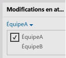 Choisir une espace de travail dans Team Explorer