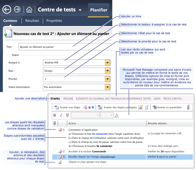 Créer un cas de test manuel