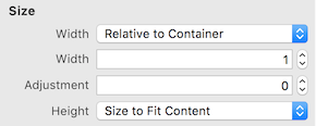 Utiliser relative au conteneur ou taille pour ajuster le contenu de préférence à des tailles fixes
