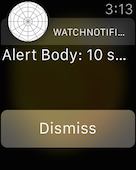 AlertBody affiché dans l’interface Long-Look