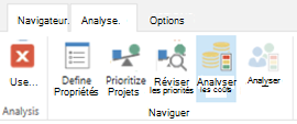 Capture d’écran montrant l’option Analyser le coût dans la barre d’outils.