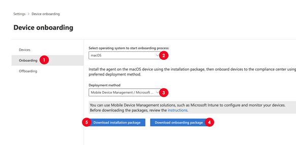 Capture d’écran de l’onglet Paramètres de configuration de Microsoft Intune avec tous les champs renseignés.