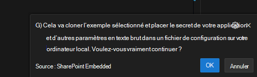 exemple d’application de secrets en texte brut