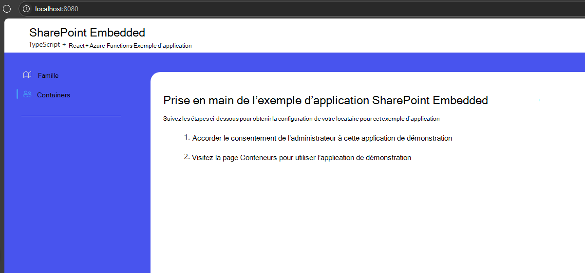 page d’accueil-for-spe-sample-app