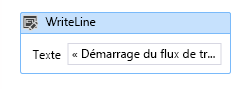 Figure 3. Activité WriteLine
