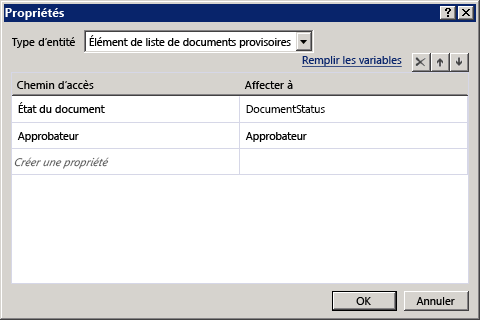 Obtenir les propriétés d’approbateur et d’état de document