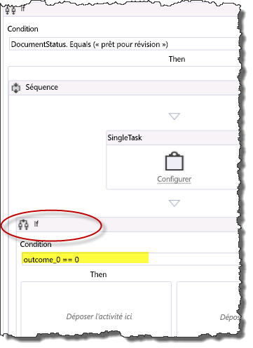 Utilisation de l’activité IF pour vérifier l’état de la tâche