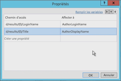 Figure&nbsp;10.&nbsp;Récupération de valeurs à partir de LookupSPUser