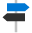 Image d’une icône de signe d’orientation.