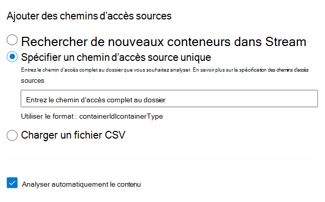 chargement de flux de données