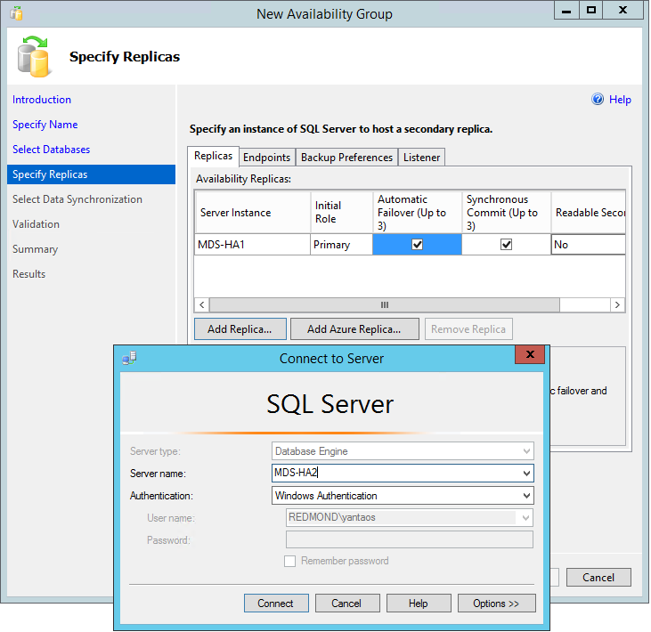 Se connecter à une instance SQL Server