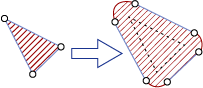 Diagramme montrant un exemple d’une instance géométrique retournée par cette méthode.