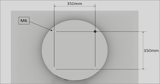 Figure 5. Surface Hub de montage 2S 50».