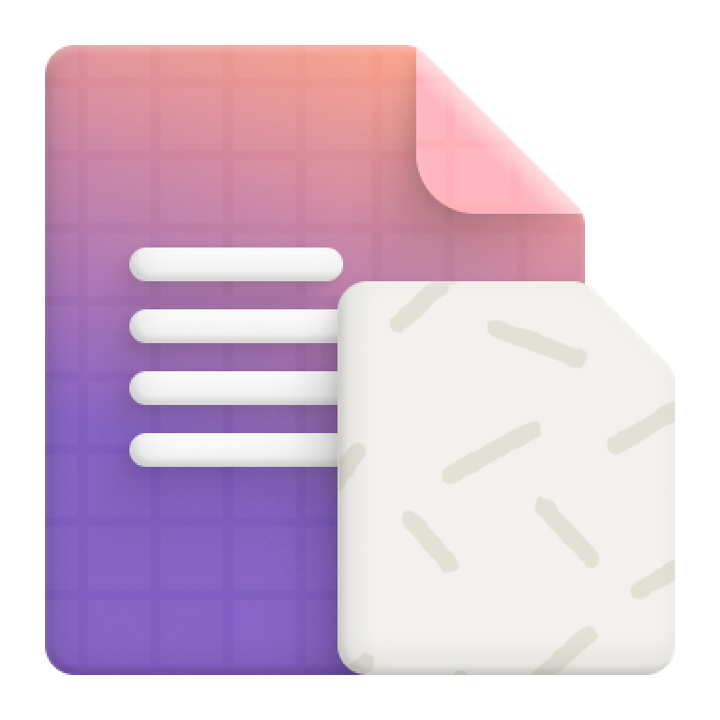 Un carré violet et blanc avec des lignes blanches