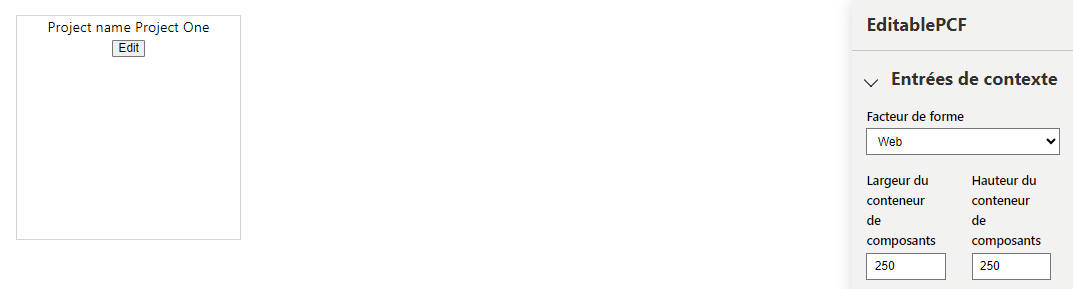 Capture d’écran de votre composant s’affichant dans une fenêtre de navigateur.