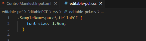 Capture d’écran illustrant le contenu du fichier CSS.