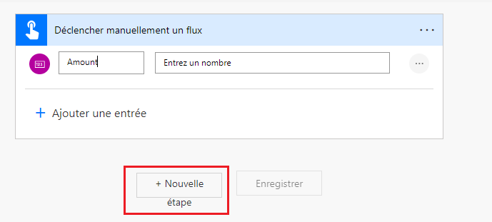 Capture d’écran avec une flèche pointant vers le bouton d’ajout d’un nouveau flux.