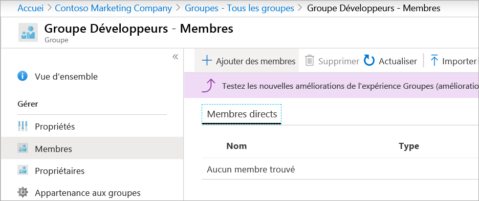 Screenshot that shows Add member button.