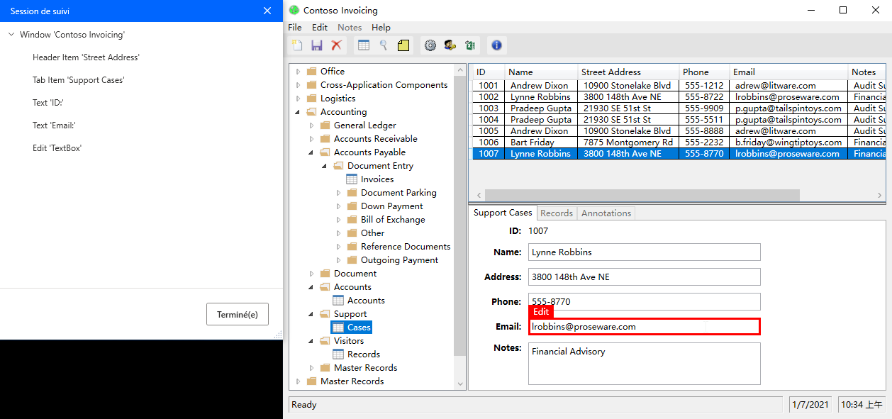 Capture d’écran d’Ajouter plusieurs éléments d’I U.