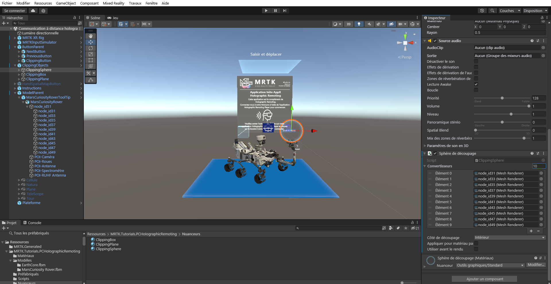 Screenshot of configuring Clipping Objects to enable clipping feature.