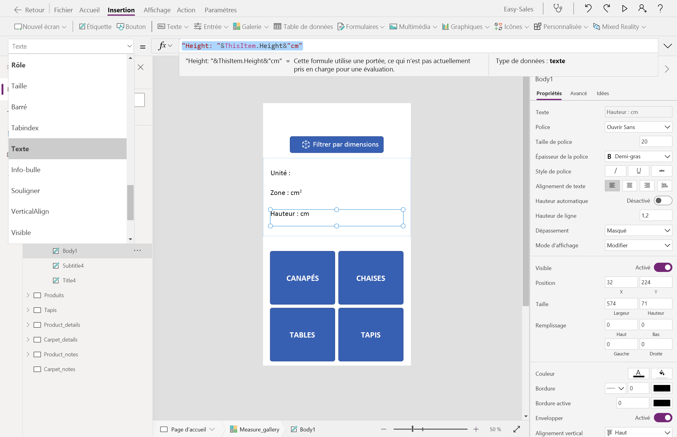 Capture d’écran du corps de texte.