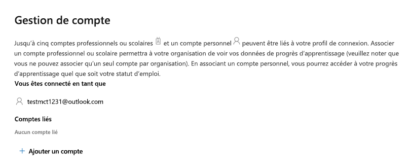 Gestion des comptes