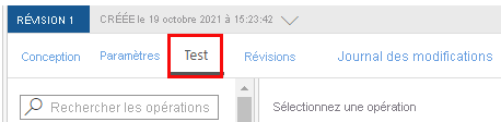 Select test in the right pane.