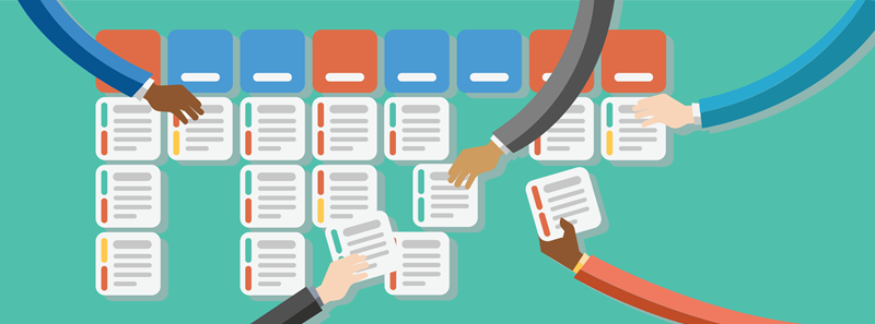 Capture d’écran des outils de planification et de collaboration.