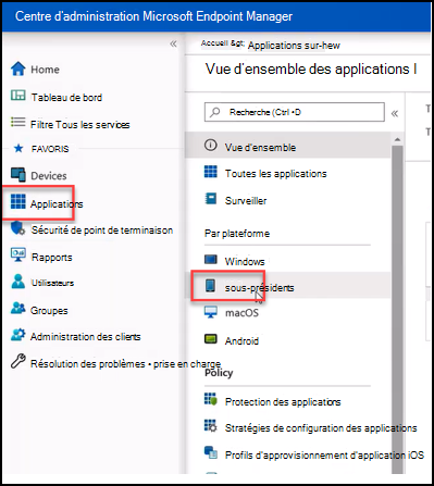 Ajouter Edge pour les appareils iOS dans Microsoft Endpoint Manager