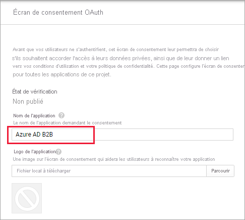 Capture d’écran de l’écran de consentement Google OAuth. Les utilisateurs doivent confirmer leur utilisation.