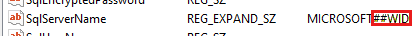 Screenshot of SqlServerName-WID.