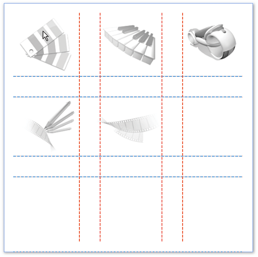 Panneau de disposition UniformGrid