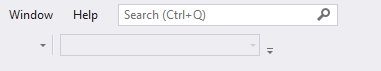 Capture d’écran de la zone de recherche Visual Studio.