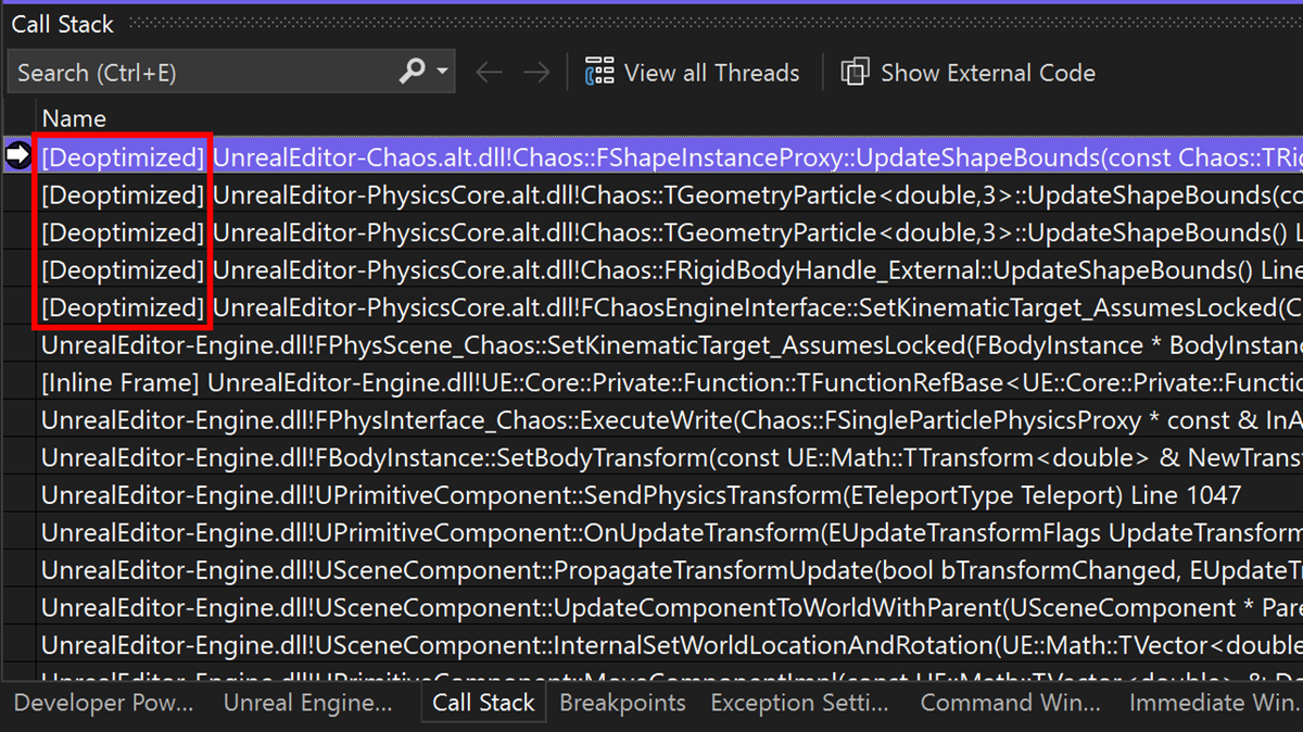 Débogage dynamique C++