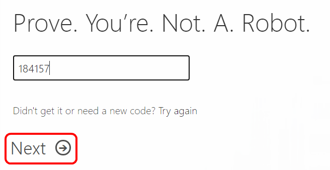 applications Microsoft 365 pour les entreprises prouvez que vous n’êtes pas un robot