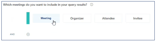 Add a Meeting filter.