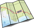 Illustration d’une feuille de route avec l’acronyme « WDK » superposé sur une autoroute.