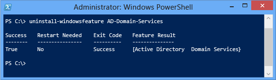 Exemple PowerShell - Uninstall-WindowsFeature