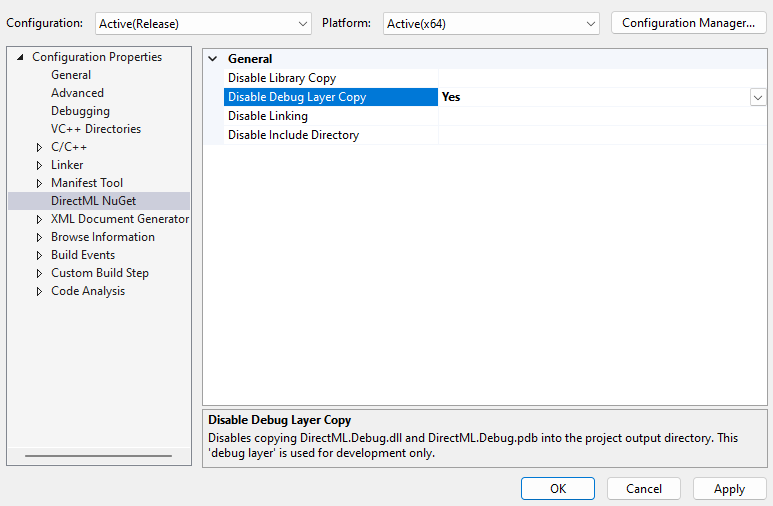 Redistributable Debug Layer in Visual Studio