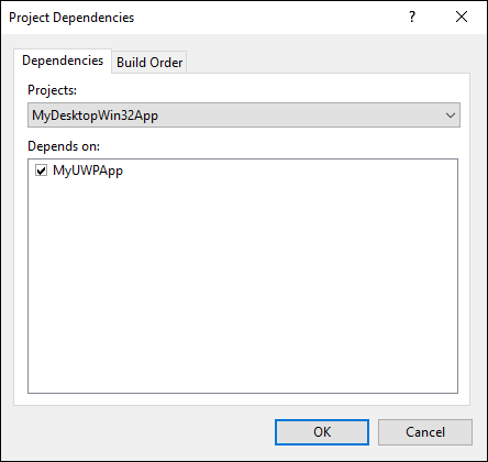 Project dependencies