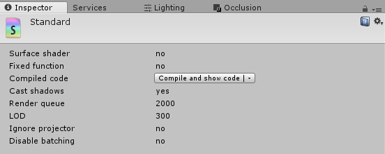 Compile Shader Code dans Unity