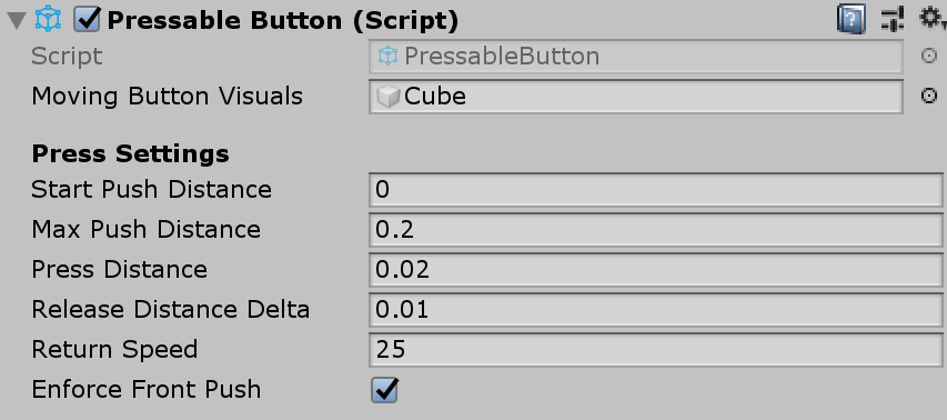 Cube de bouton pressable 3