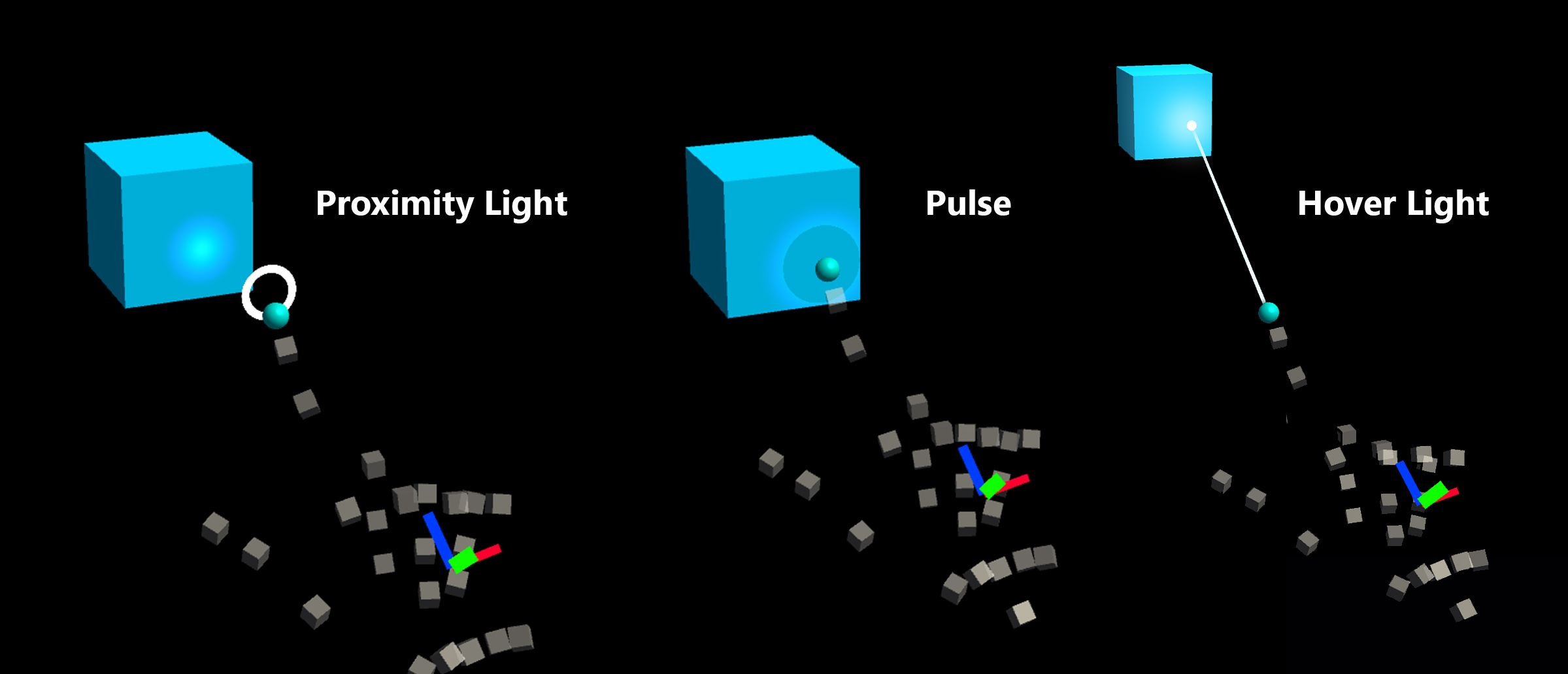 bouton appuyable cube exécuter 2