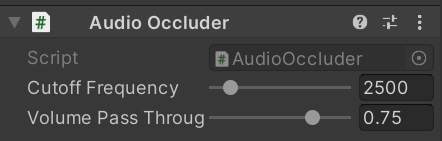 Paramètres d’occlusion audio