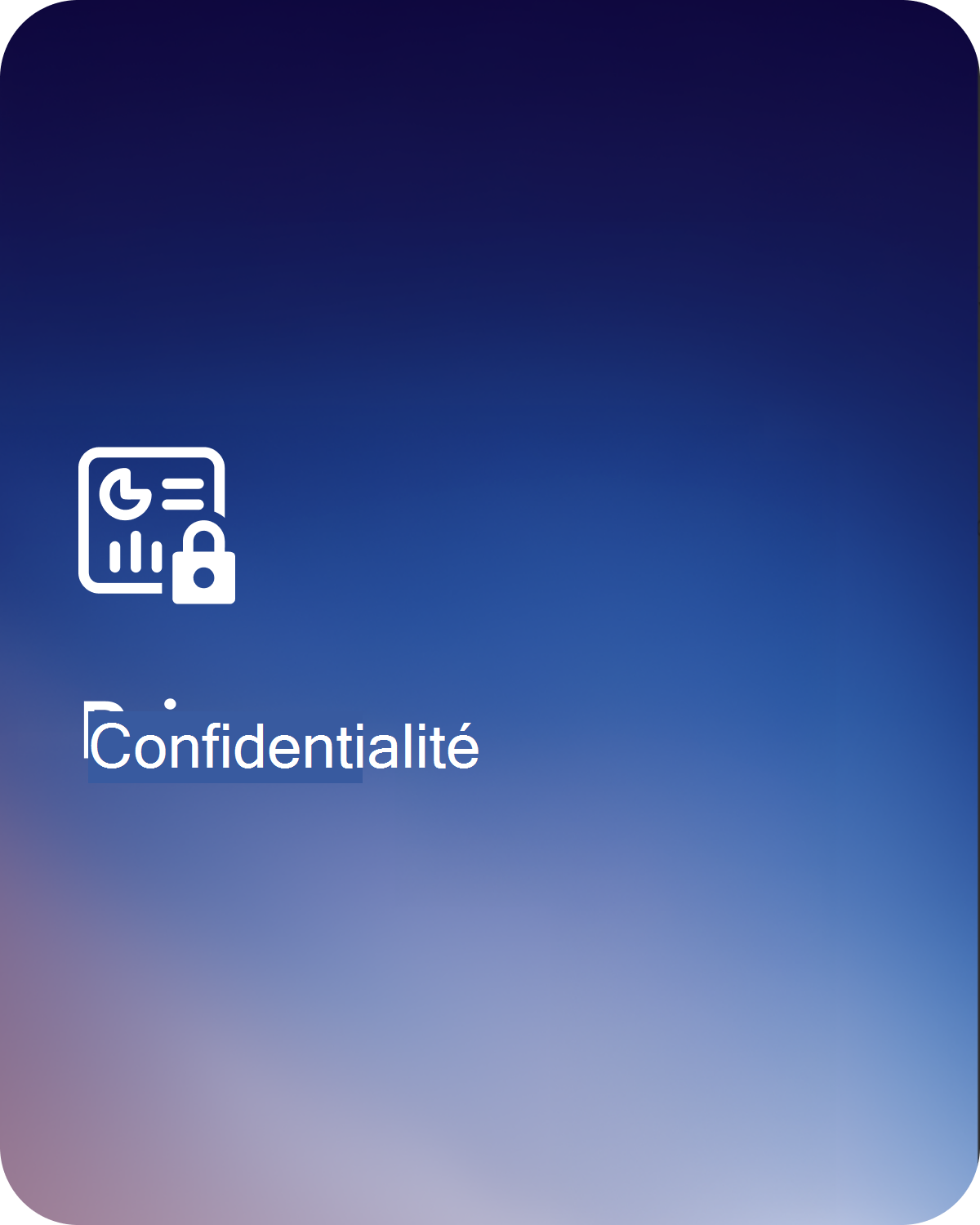 Couverture du chapitre sur la confidentialité.